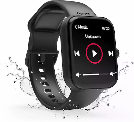 HAMA 5000 47mm Smartwatch with Heart Rate Monitor (Black) view 9