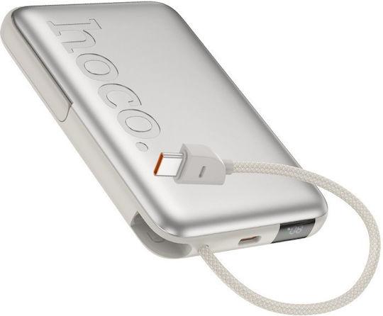 Hoco Q43 MagSafe Power Bank 10000mAh 20W Power Delivery White vue 5