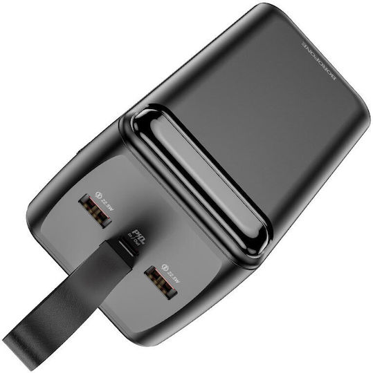 Borofone BJ14D Power Bank 50000mAh with 2 USB-A Ports and USB-C Port Black view 2