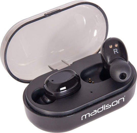 Madison TWS 200 In-ear Bluetooth Handsfree Earphones with Charging Case Black view 4