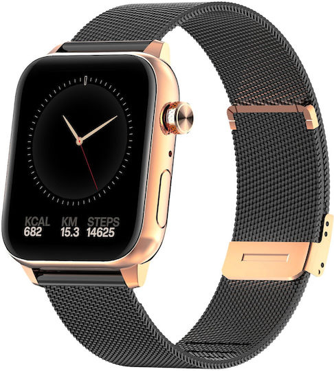MaxCom FW64 Oxygen 2 Smartwatch with Heart Rate Monitor (Gold) view 2