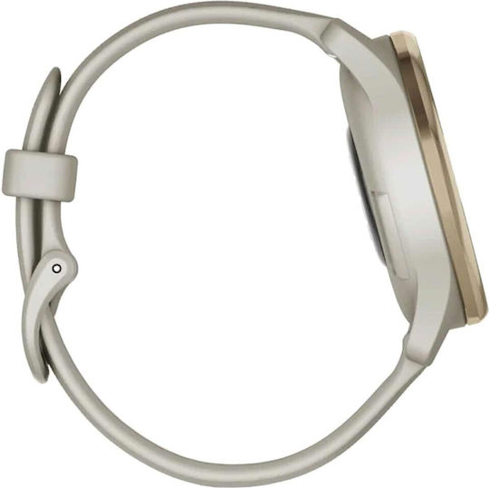 Garmin vívomove Trend Stainless Steel 40mm Waterproof Smartwatch with Heart Rate Monitor (Cream Gold) view 5