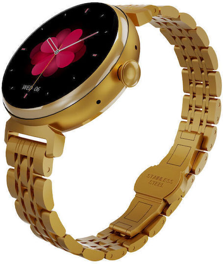 HiFuture Aura Smartwatch with Heart Rate Monitor (Gold) view 5