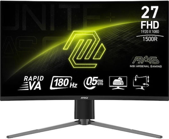 MSI MAG 27C6PF VA HDR Curved Gaming Monitor 27" FHD 1920x1080 180Hz with Response Time 0.5ms GTG view 2