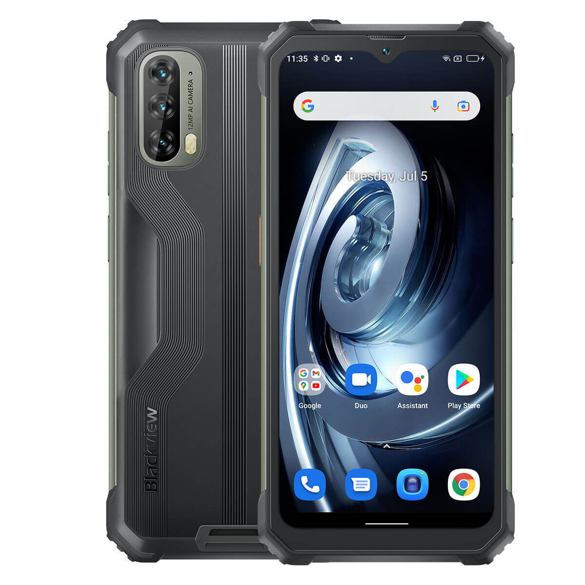 BlackView BV7100 Dual SIM (6/128GB) Rugged Smartphone Conquest Black view 1