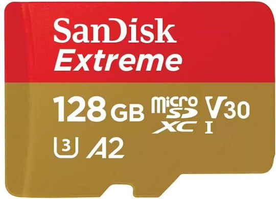 Sandisk Extreme microSDXC 128GB U3 V30 A2 UHS-I 190MB/s with Adapter