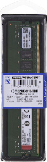 Kingston Premier DDR4 Memory RAM with 1x16GB Module and 3200 Speed for Server KSM32RD8/16HDR view 2