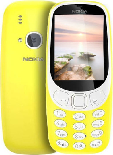 Nokia 3310 2017 Dual SIM (16MB) Mobile Phone with Buttons (English) Yellow view 2