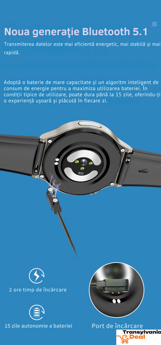 G08 Smartwatch with Heart Rate Monitor Silver view 9