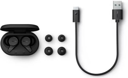 Philips TAT1207 In-ear Bluetooth Handsfree Earphones with Sweat Resistance and Charging Case Black vue 5