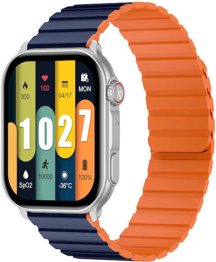 Kieslect KS Pro 47mm Smartwatch with Heart Rate Monitor (Silver)