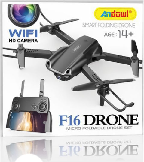 Andowl F16 Drone 2.4 GHz with 720p Camera and Controller view 1