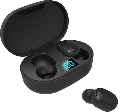 Andowl Q-E6S In-ear Bluetooth Handsfree Earphones with Sweat Resistance and Charging Case Black
