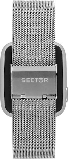 Sector S-04 Stainless Steel 40mm Smartwatch (Silver) view 3