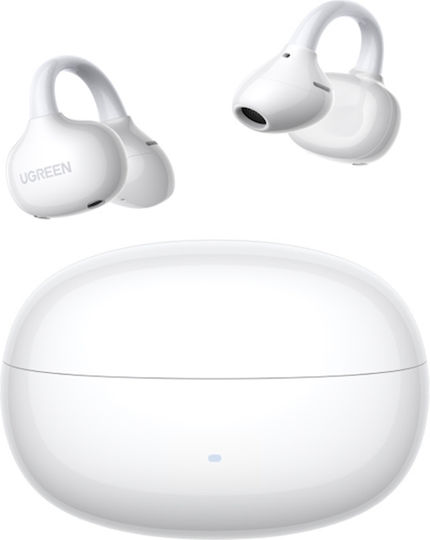 Ugreen WS218 ClipBuds Bluetooth Handsfree Earphones with Sweat Resistance and Charging Case White