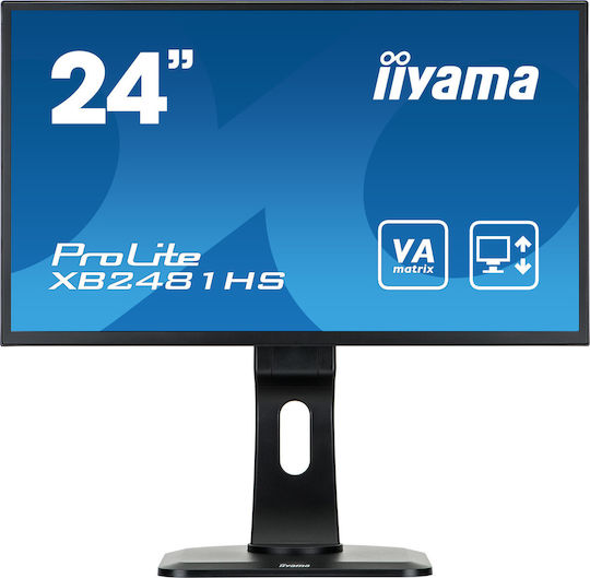 Iiyama ProLite XB2481HS-B1 VA Monitor 23.6" FHD 1920x1080 with Response Time 6ms GTG