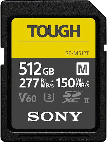 Sony SF-M SDXC 512GB Class 10 U3 V60 UHS-II view 1