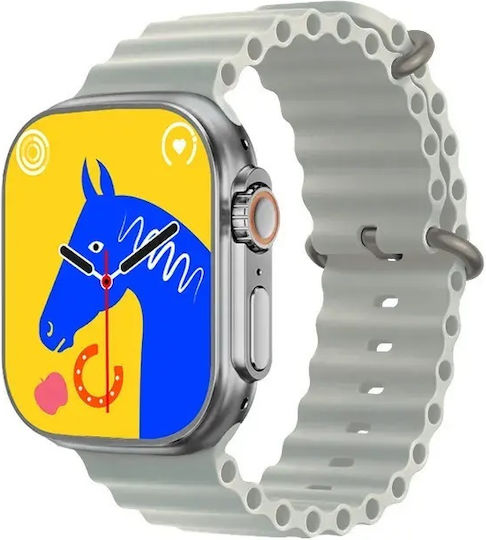 S9 Ultra Smartwatch with Heart Rate Monitor (Gray) view 1