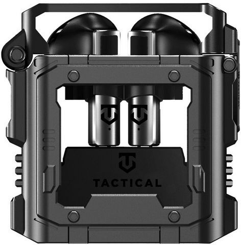 Tactical Vision Strikepods Earbud Bluetooth Handsfree Earphones with Sweat Resistance and Charging Case Black