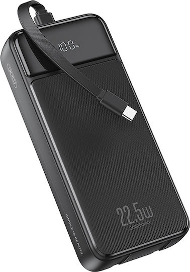 XO PR275 Power Bank 20000mAh 18W Quick Charge 2.0 / Quick Charge 3.0 Black