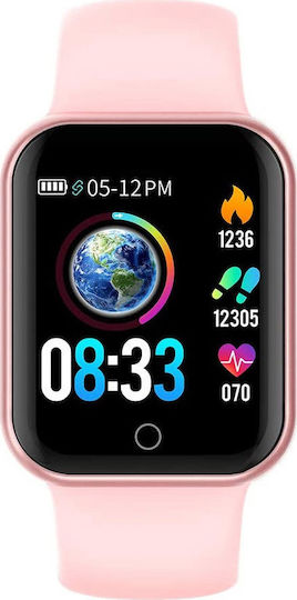 KG07 Smartwatch with Heart Rate Monitor (Pink)