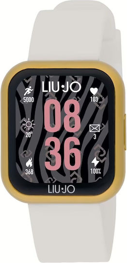 Liu Jo Voice Mini Smartwatch with Heart Rate Monitor (Gold / Beige) view 1