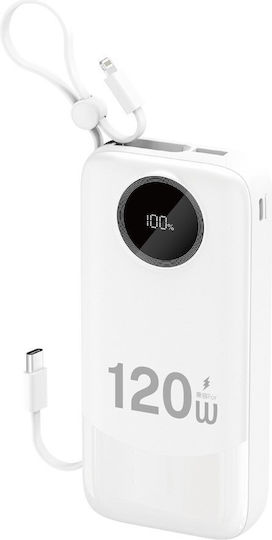 Dudao K13PRo Power Bank 20000mAh 22.5W with USB-A Port Power Delivery White view 1