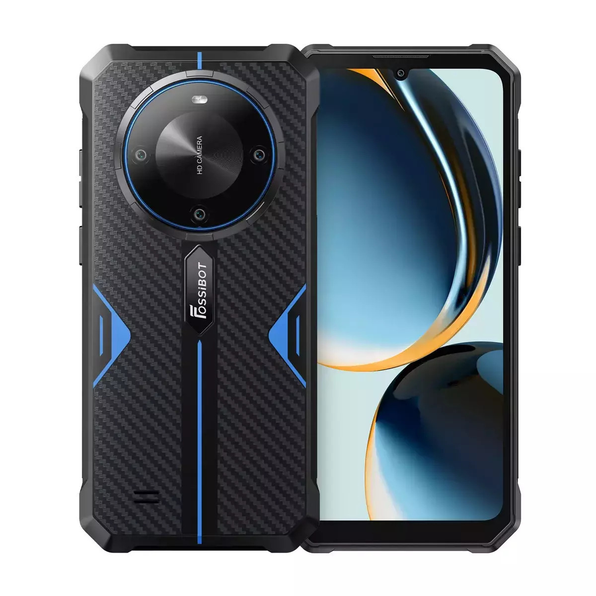 Fossibot F105 Dual SIM (4/64GB) Rugged Smartphone Blue view 3