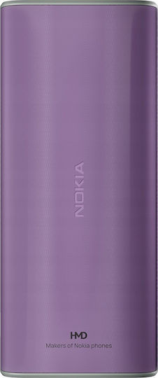 Nokia 105 (2024) Dual SIM Mobile with Buttons (English Menu) Purple view 2