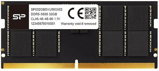 Silicon Power DDR5 Memory RAM with 1x16GB Module and 5600 Speed for Laptop SP016GBSVU560F02