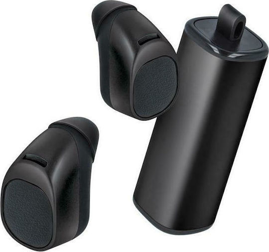 Forever TWE-200 In-ear Bluetooth Handsfree Earphones with Sweat Resistance and Charging Case Silver vue 6