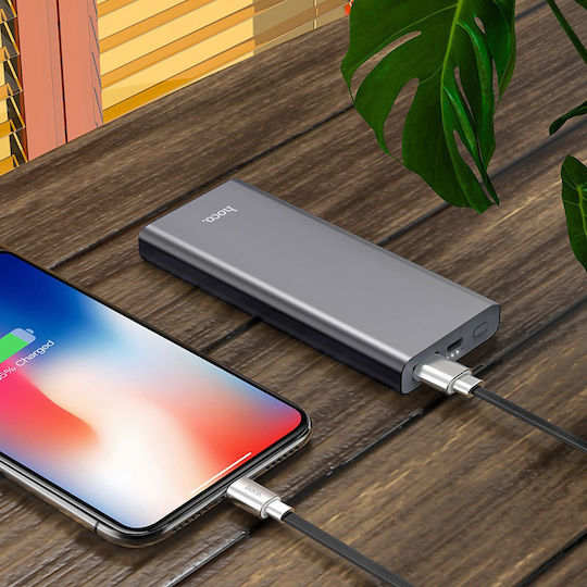 Hoco B40 Universal Power Bank 7000mAh with USB-A Output Ports Gray view 4