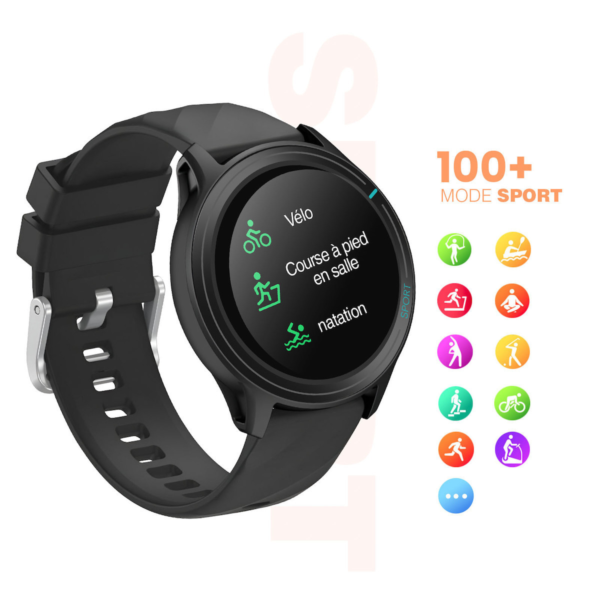 Titmo Smartwatch O-100 TFT Bluetooth Call Black view 5
