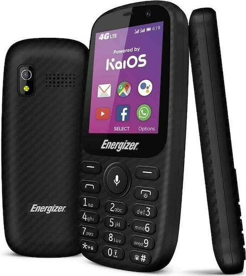 Energizer Energy E241S Dual SIM (4GB) Mobile with Buttons Black view 3