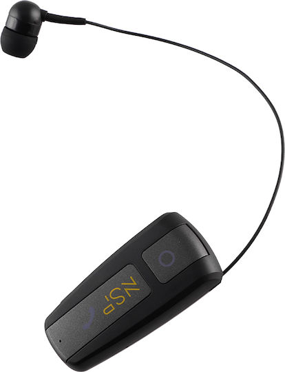 NSP BN220 In-ear Bluetooth Handsfree Earphone Lapel Black view 2