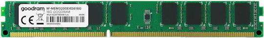 GoodRAM DDR4 with Module 1x16GB and Speed 3200 for Desktop W-MEM3200E4D816G view 2