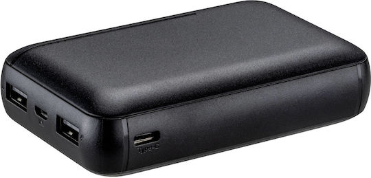 Vivanco PBVV10000BK Power Bank 10000mAh 10.5W with 2 USB-A Ports Black view 2