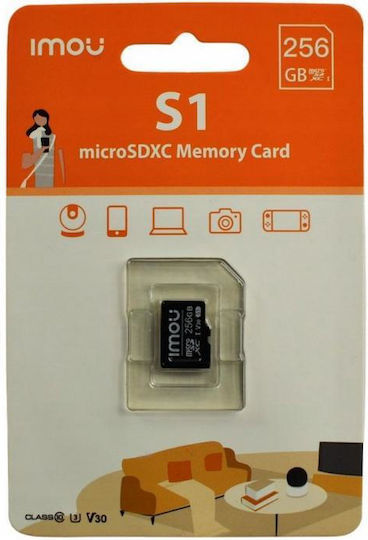 Imou Accessory SDHC 256GB Class 10 U3 V30 UHS-I with Adapter view 3