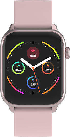 Ticwris GTS 47mm Smartwatch with Heart Rate Monitor (Pink) view 2