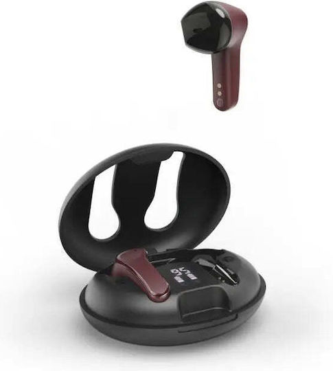 HAMA Spirit Unchained Earbud Bluetooth Handsfree Earphones with Charging Case Red view 3