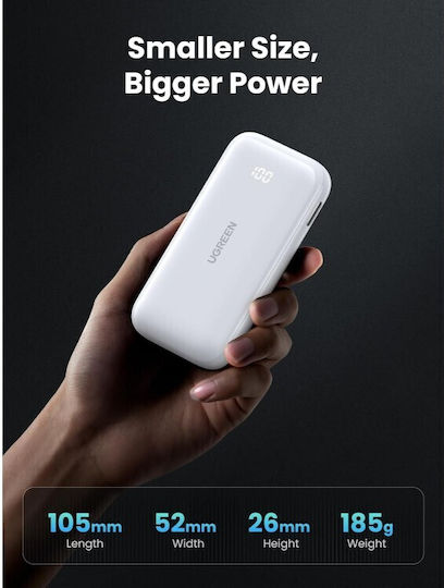 Ugreen PB501 Power Bank 10000mAh 30W Power Delivery / Quick Charge 3.0 White view 9
