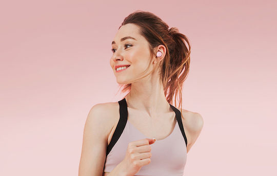 Tribit FlyBuds 3 Bluetooth Handsfree Earphones with Sweat Resistance and Pink Charging Case vista 7
