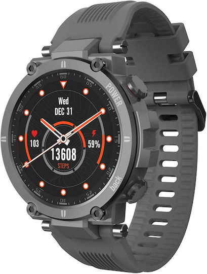 Kospet Raptor Aluminium 47mm Waterproof Smartwatch with Heart Rate Monitor (Gray) view 2