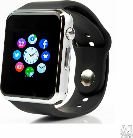 A1 43mm Smartwatch with SIM (Silver) view 1