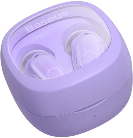 Baseus Bowie Wm02 Tws In-ear Bluetooth Handsfree Earphones with Charging Case Purple vue 6
