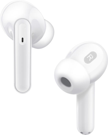 Denver TWE-61 Earbud Bluetooth Handsfree Earphones with Charging Case White view 4