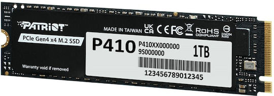 Patriot Viper P410 SSD 1TB M.2 Type with PCI Express 4.0 Connection P410P1TBM28H vue 3