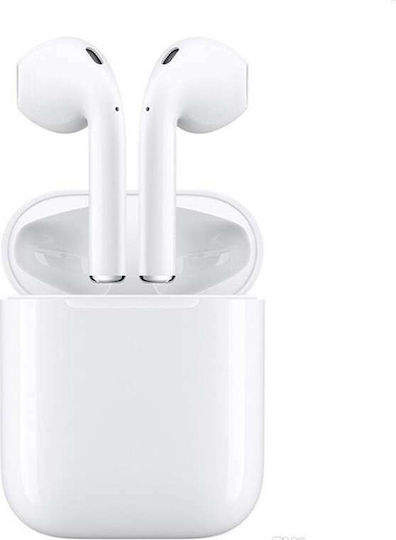 i12 Earbud Bluetooth Handsfree Earphones with Charging Case White view 6