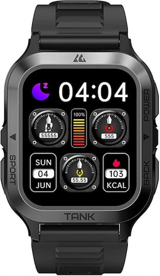 Kospet Stainless Steel Smartwatch (Black) view 3