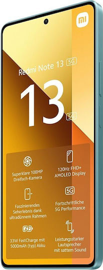 Xiaomi Redmi Note 13 5G Dual SIM (6GB/128GB) Ocean Teal view 5